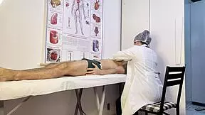 Nurse Sees Patient's Hard Cock and Chokes on It Deep!