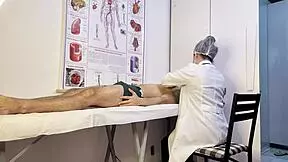 Nurse Sees Patient's Hard Cock and Chokes on It Deep!