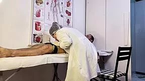 Nurse Sees Patient's Hard Cock and Chokes on It Deep!