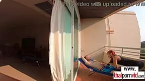 petite thai amateur teen nympho cherry rides big white cock outdoors on her skinny frame