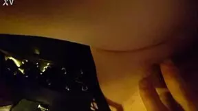 Petite French Exhibitionist Masturbates In Lingerie