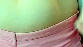 cute pigtail student fresh from shower gropes her big natural tits and horny pussy into ahegao frenzy