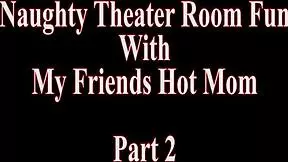 sheena ryder seduces son's friend in dark theater room