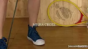 I'm Misha Cross craving that massive big black cock pounding in the gym!