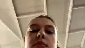 Fat Bbw Teen Cums Hard Fingering Big Tits Gym