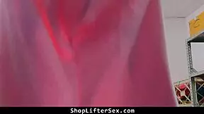 bikini model thief rides mall officer's cock desperate for her freedom