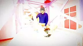 POUNDING BIG-TITTED Student for Cash Doggystyle Missionary