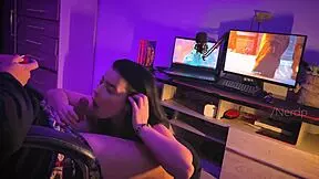 My amiga saw me gaming but she wanted CUMSHOT on her face and me FUCKING her all night 👅