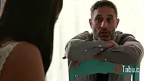 imagine teen brunette seducing dad's best friend for horny facial cumshot