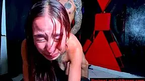 Slim latina sofi gets broken rough by two guys