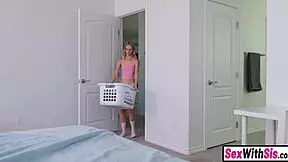 Slutty Petite Teen Stepsister Blowjobs Stepbro Into Hardcore Fuck