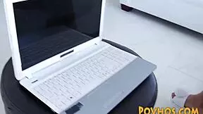 Skinny latina teen sucks cock pov after intense sex session