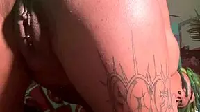 horny anal virgin stretches shaved asshole with toys