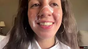 stranger beach photo turns into hotel meetup and outdoor cumwalk stroll