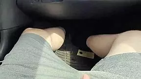 gf gives hot public car handjob blowjob ending with cumshot straight in her mouth 😜🍆💦