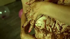 Cheerleader Petite Crushes Cake with Perfect Ass Small Tits Lingerie Panties Fetish