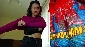 wanna see this big tit brunette rip her clothes off and tease her juicy shaved pussy lips??