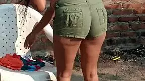 stepsis sexy shorts ass craves dick