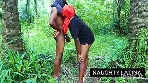 amateur ebony big tits milf bounces cowgirl on african bbc moaning like crazy outdoors