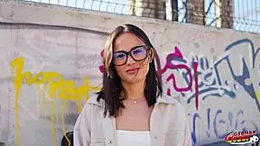 german petite latina lucy mendez scouted for rough casting pound