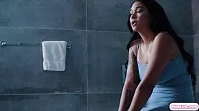 big tits asian stepmom licks stepdaughter's wet pussy