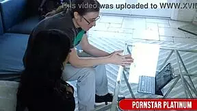 Violet Myers blackmails tech guy into intense bedroom session