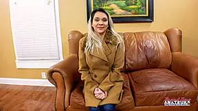 wanna watch kinky coed sabrina finger her hairy muff before deep pounding?