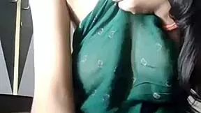 super hot indian girl with big boobs teases nipples on webcam 😍🔥