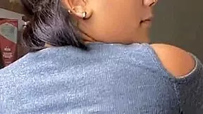 curvy latina mexican struts in tight leggings showing off her thick hips