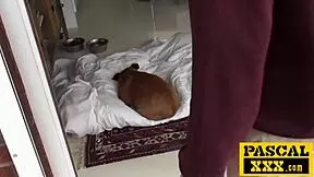 mature slut punished hard in garage for loud sex noise