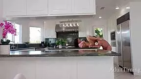 stepdaughter seduces with wet feet and squirting during taboo family cheating heat