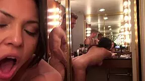 18 year old teen fucks hard in motel with deepthroat gaping