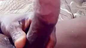 Ever seen an african dude stroke his juicy solo load like this?