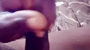 Ever seen an african dude stroke his juicy solo load like this?