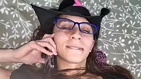 stepsister dons witch cosplay and hermanastro cums deep in her mouth