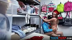 extracurricular skills this teen perp didn't learn in class - bent over big black cock in garage punishment