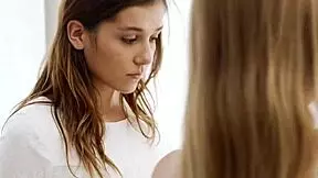 Her Tongue Dives Deep into Mormon Girl's Dripping Lesbian Fold