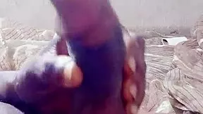 Ever seen an african dude stroke his juicy solo load like this?