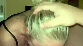 stepsister tattoos blue eyes give pov blowjob to huge cock