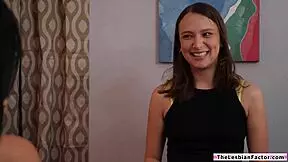 Lesbian Latina with Big Tits Dives Straight into Hairy Pussy Feast