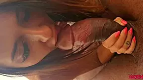 Morning Fuck Brings Seductive Muse Wife and Lover to Mutual Orgasm in Sheer Red Lingerie