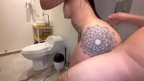 Gym trainer joins me in shower, POV big ass Latina rides my cock cowgirl then swallows cum