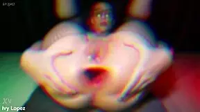 brunette latina teen gapes asshole wide with huge toy doggystyle farting