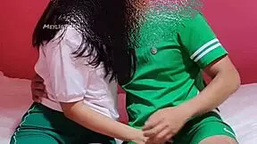 hey check out this cute 18yo mexican schoolgirl virgin getting fucked raw by her classmate at home