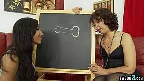 Latina Stepmom Lana Sands Trained Deepthroat Blowjob On Big Cock Taboo Style