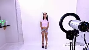 ever wonder how this fresh asian teen takes cock in her audition?