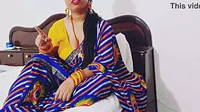 Indian bhabhi rides dever cowgirl with dirty talk and wet pussy grind