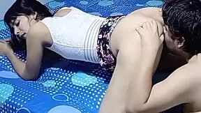 Stepbrother Hard Fucks Shaved Latina Wet Pussy Deep Before Her Wild Party Outing