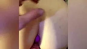 whoa this hot teen's buttplug shakes during doggystyle pounding