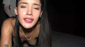 bound petite latina pushed to limits in rough 2h threesome creampie doggystyle riding